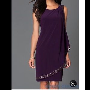 NWT Blue Scoop Neck Cocktail Dress